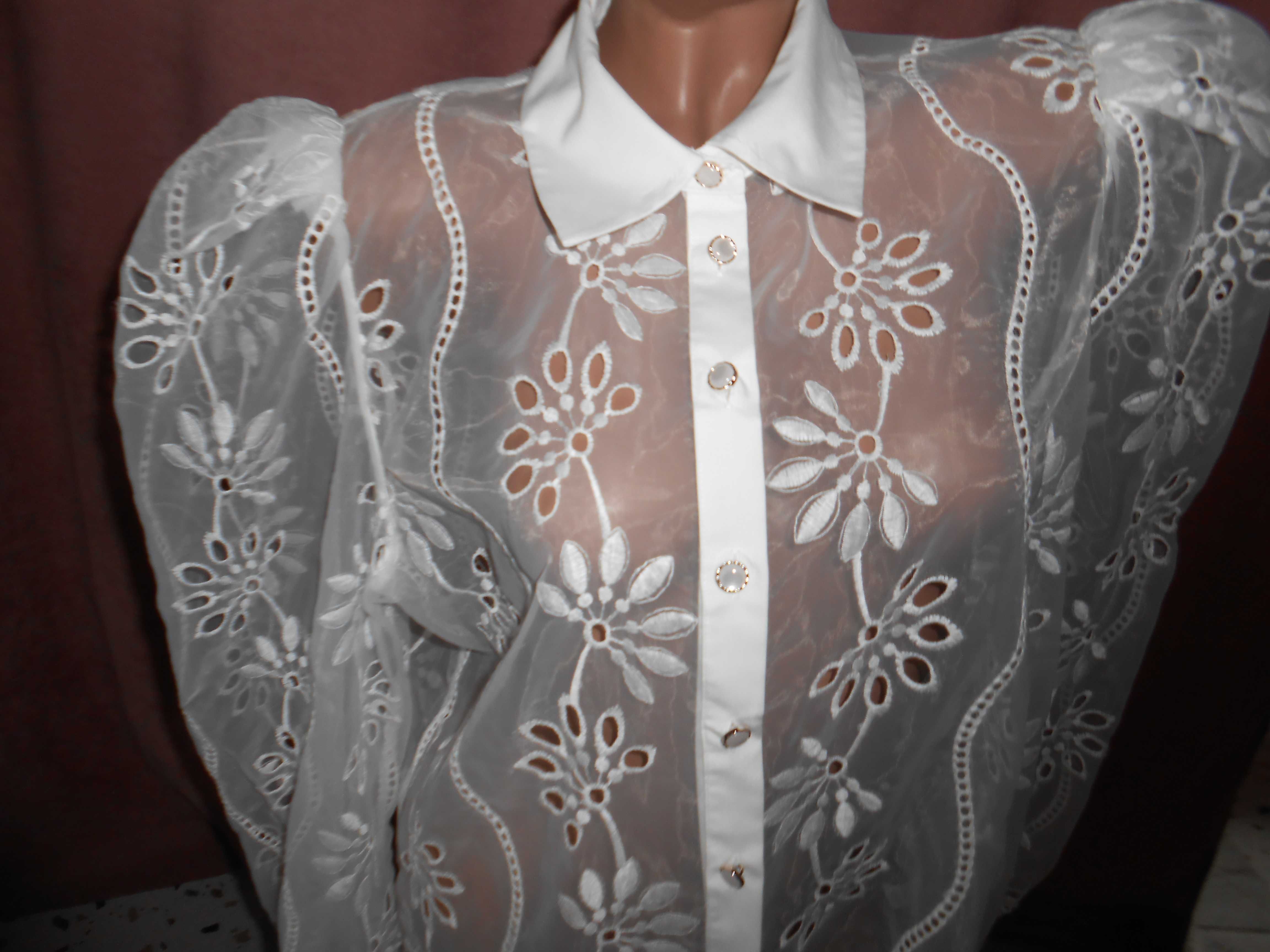 нова проозора блузка пог-56 16 розмір