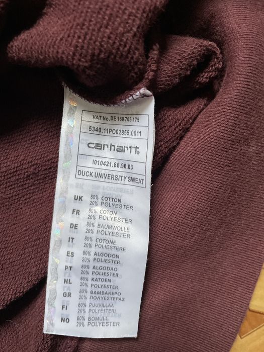 Carhartt Detroit Vintage burgundy color