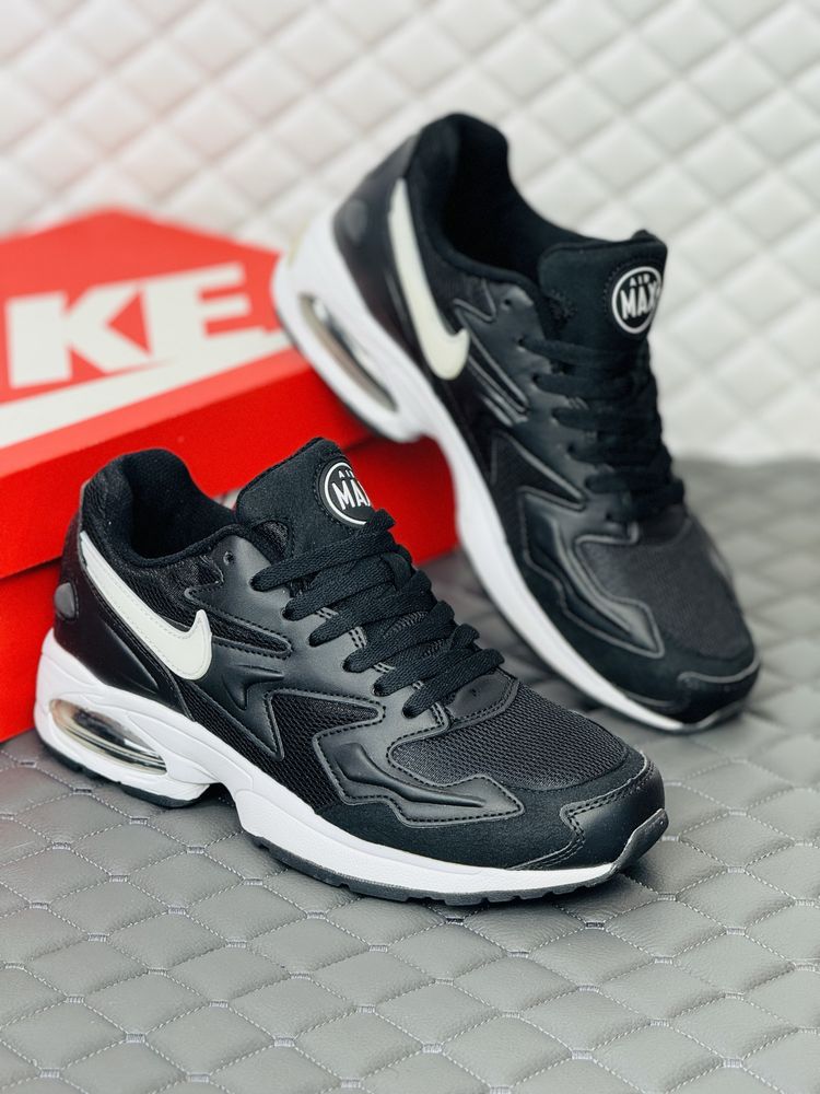 Кроссовки мужские весенние Nike Air Max 2 Light black-white