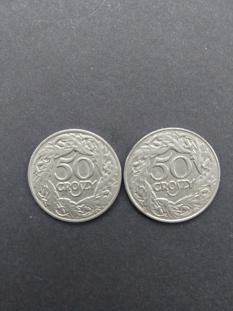 2 x 50 gr.z 1923 r.bardzo dobry stan.