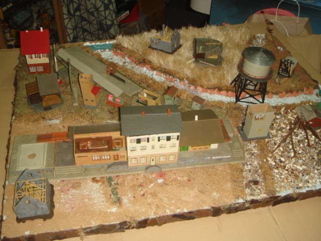 Cidade miniatura pista-comboios antigo original Faller Germany
