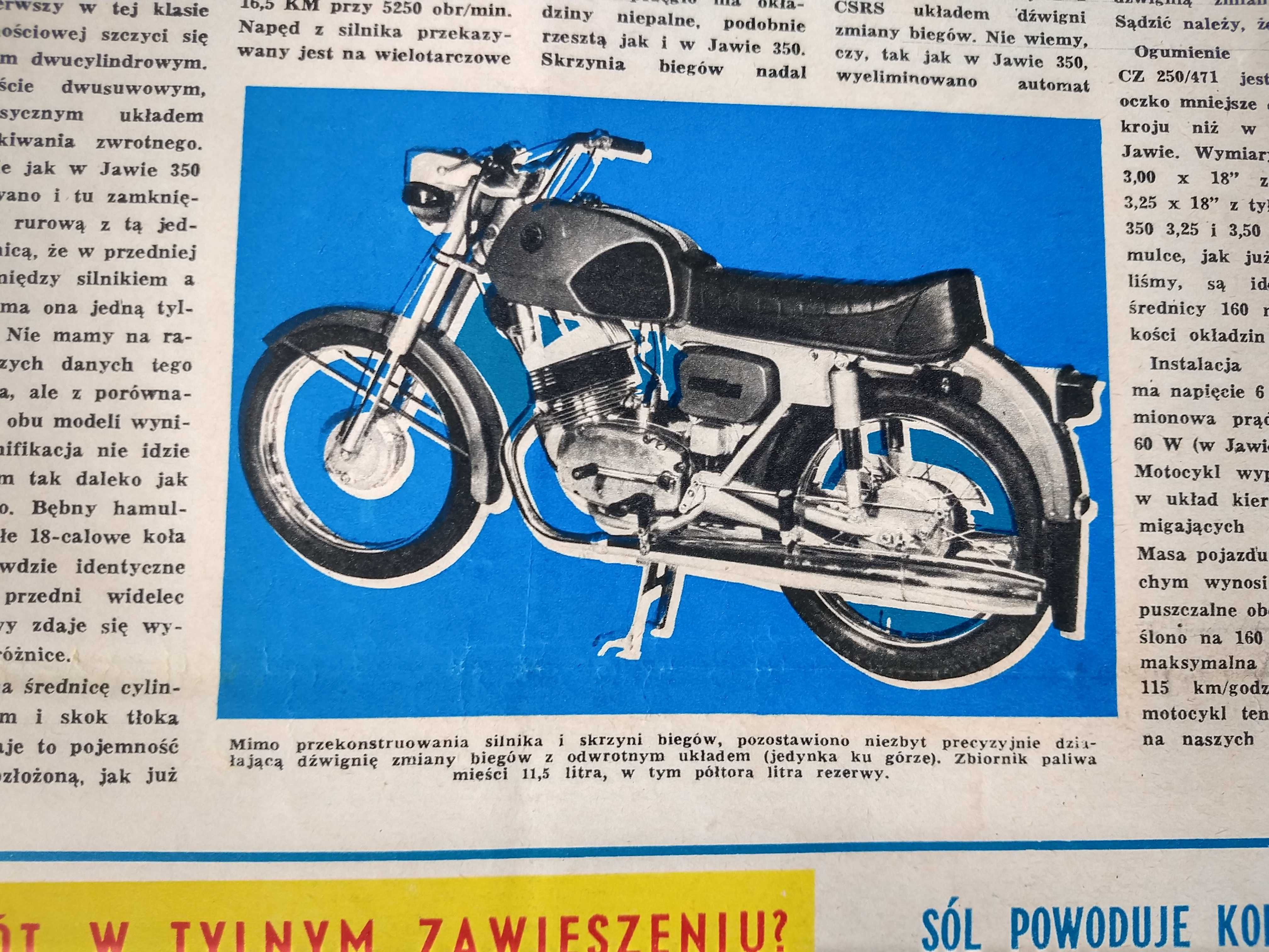 Jawa CZ 250/471 Opis motocykla konstrukcja jubileuszowa