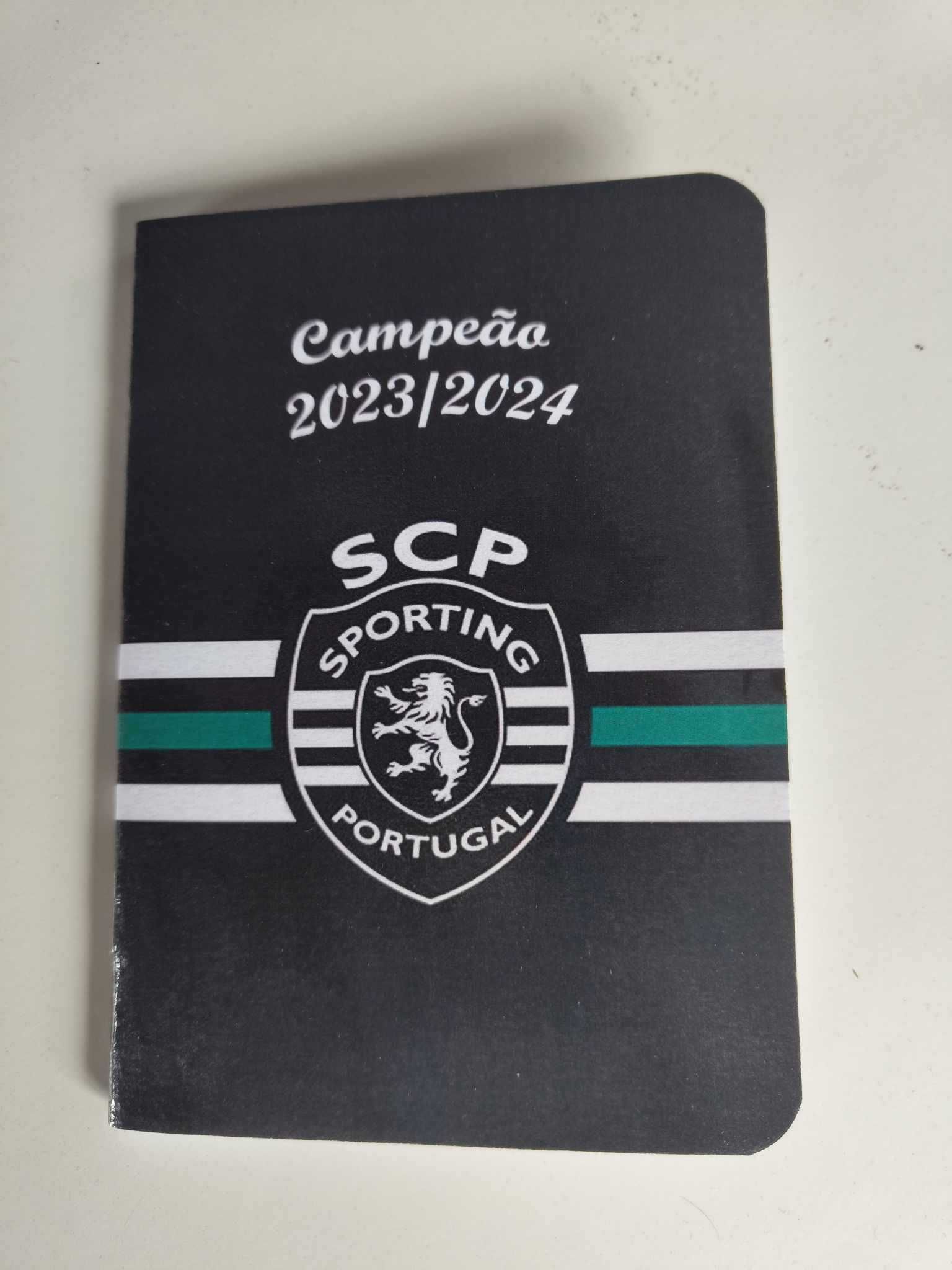 Sporting campeão Caderno A5 + crachá