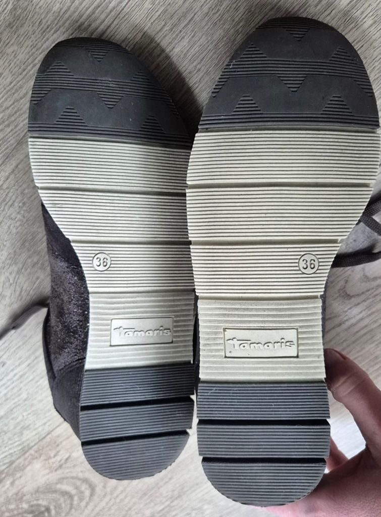 Sneakersy trampki buty sportowe Tamaris Ouda r. 36 glamour wiązane