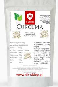 Kurkuma z pieprzem 120 kapsułek 450 mg