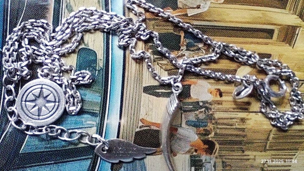 Potrójna bransoletka freedom Kruk srebrna