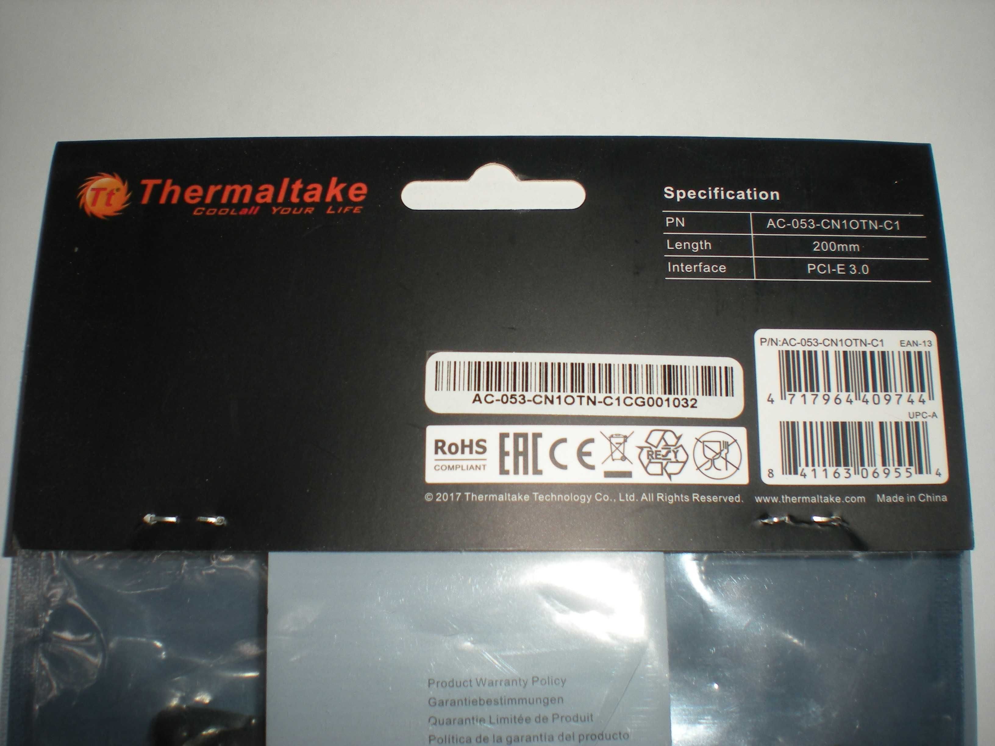 Райзер Thermaltake Gaming PCI-E 3.0 X16 Riser Cable (AC-053-CN1OTN-C1)