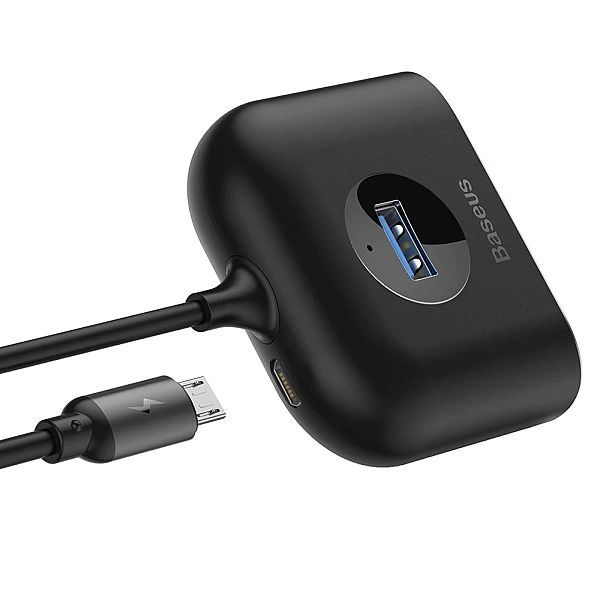 Baseus Square round 4 in 1 Usb Hub Adapter(USB3.0 To Usb3.0*1+usb2.0*3