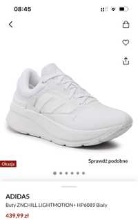 Buty Sneakersy, Adidas ZNCHILL LIGHTMOTION HP6089 białe