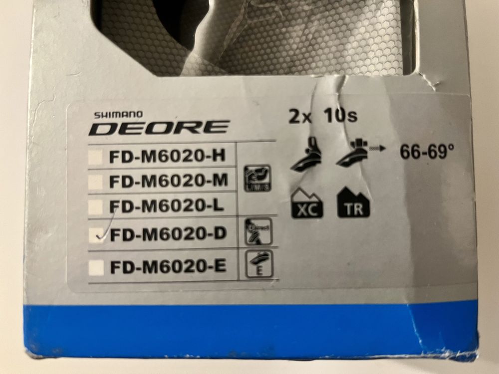 Nowa przerzutka przód Shimano Deore FD-M6020-D