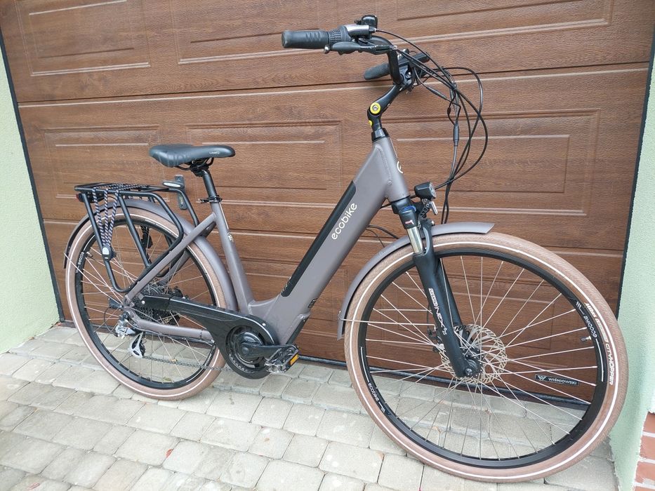 Rower EcoBike X-CITY elektryk Coffee piękny