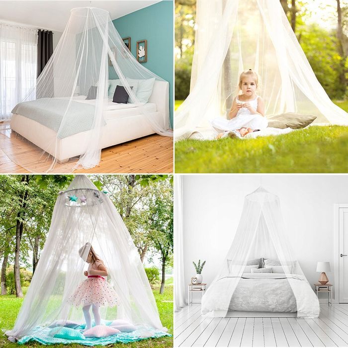 MOSKITIERA na łóżko baldachim siatka komary owady