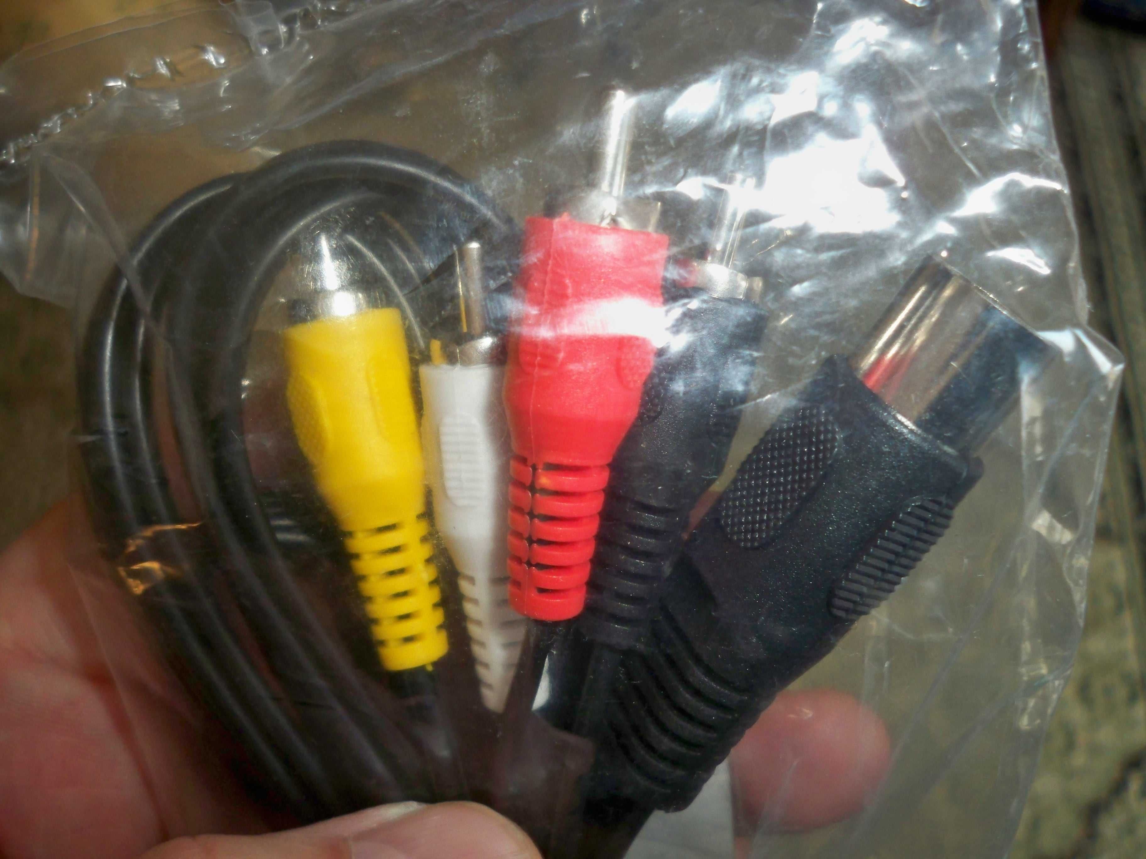 przewód kabel stary wtyk 5 DIN - nowy 2 x RCA lub 4 x RCA (chinch)