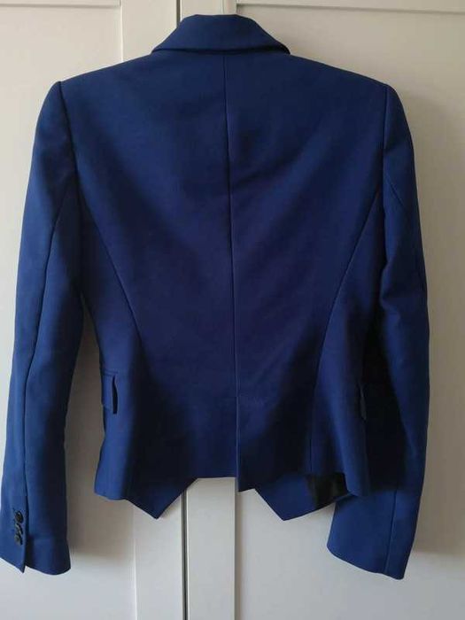 Zara granatowa marynarka 34/XS