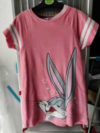 Vestido tipo t-shirt de criança com Bugs Bunny