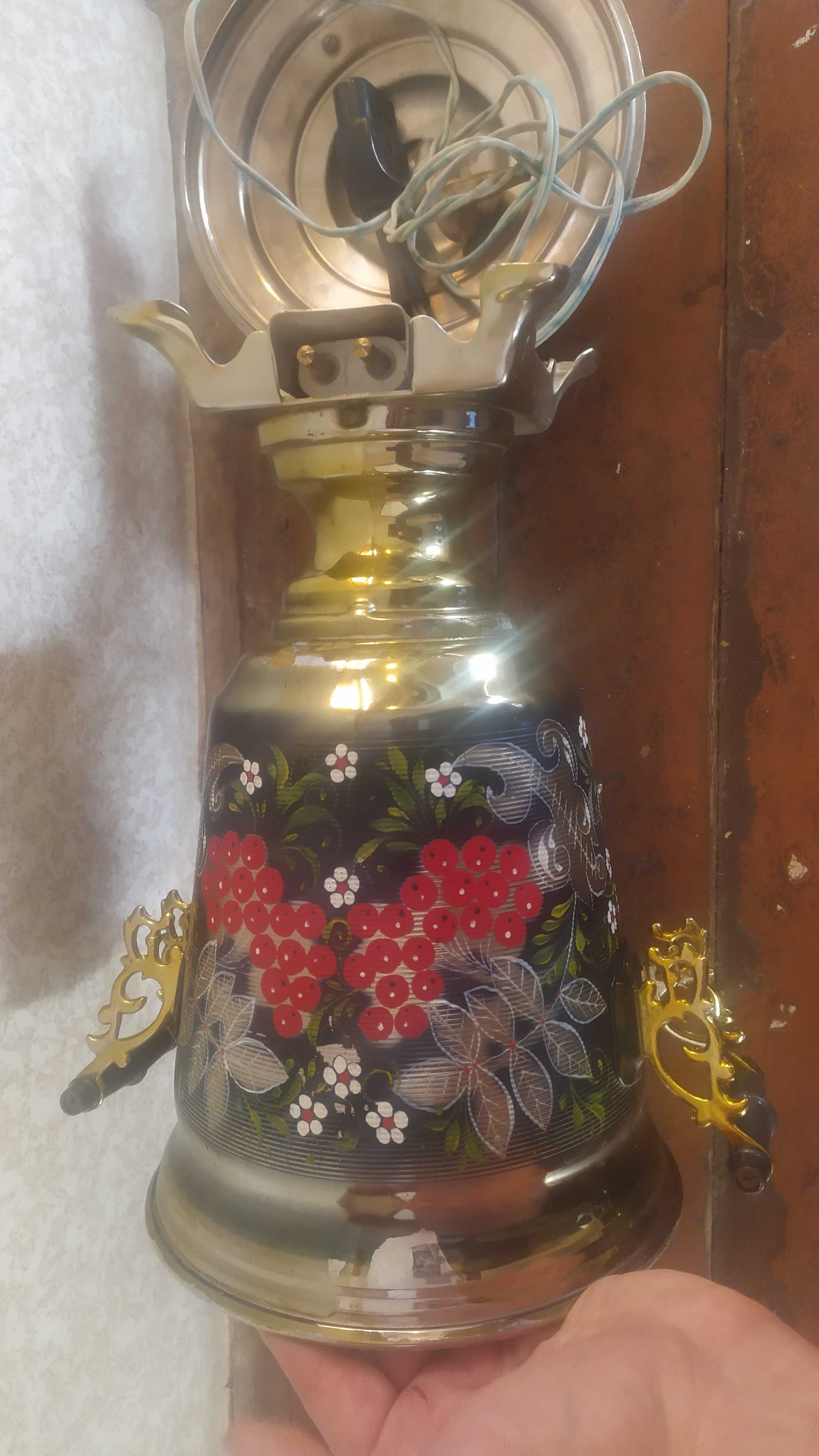 Самовар с художественной росписью электрический СССР 4 литра