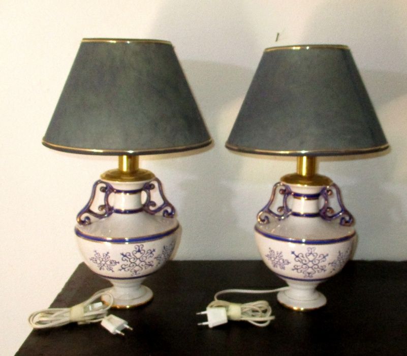 Candeeiros em porcelana