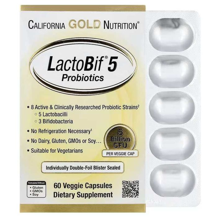 California Gold Nutrition, LactoBif® 5 Probiotics (CGN-00963)