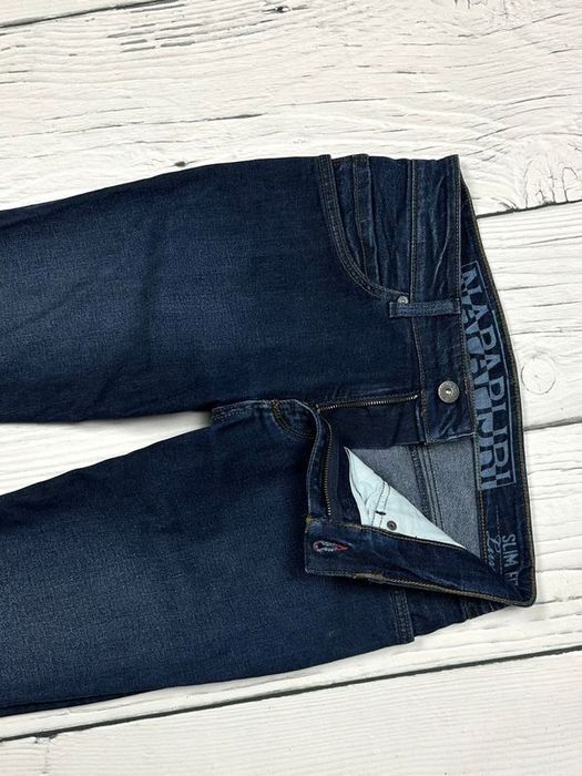 Napapijri Lund Jeansy Męskie Spodnie Slim Fit Logowane r. W29