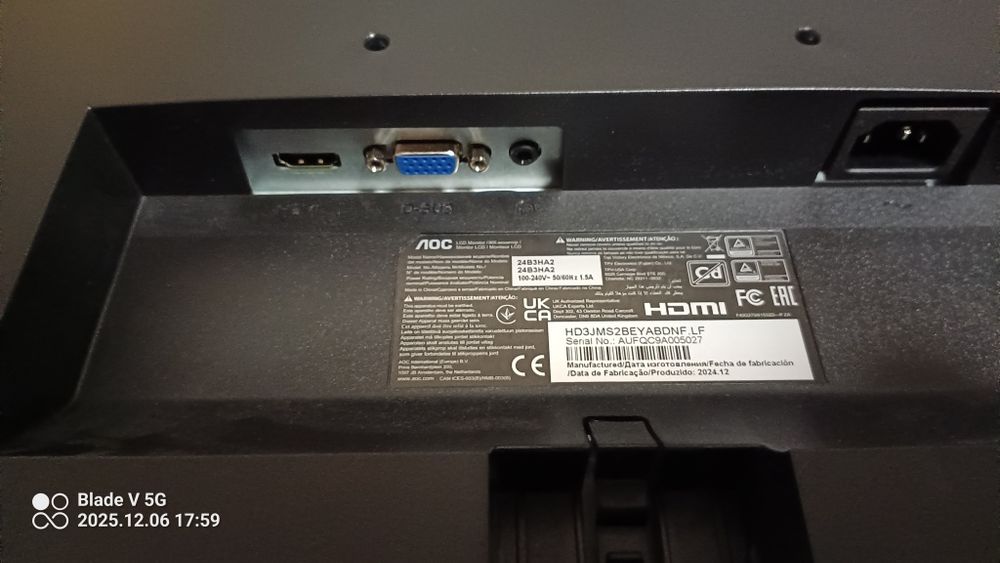 Monitor AOC 23,8 cala 100Hz