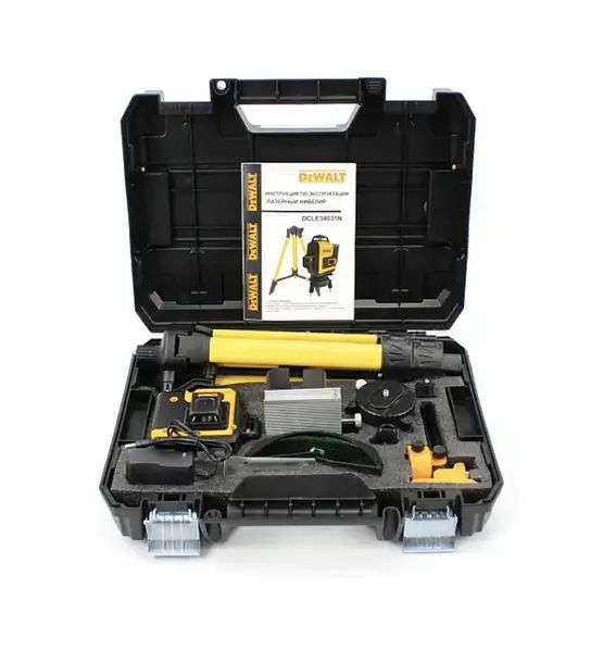 Акумуляторний лазерний нівелір DeWalt DCLE34031N 4D-16лінійний рівень