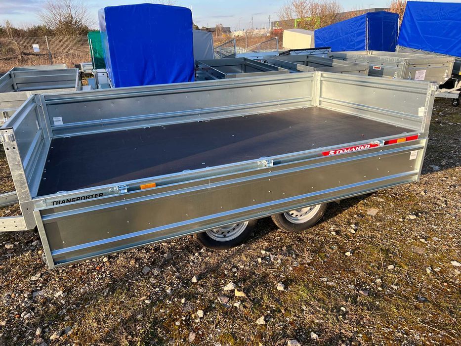 Przyczepa TEMARED tandem platforma 300x150 raty dostawa cała Polska