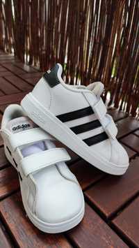 Adidas r. 27 białe buty adidasy na rzepy sportowe wiosna