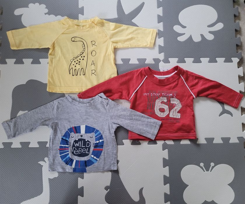 Bluzki na długi rękaw r.62
