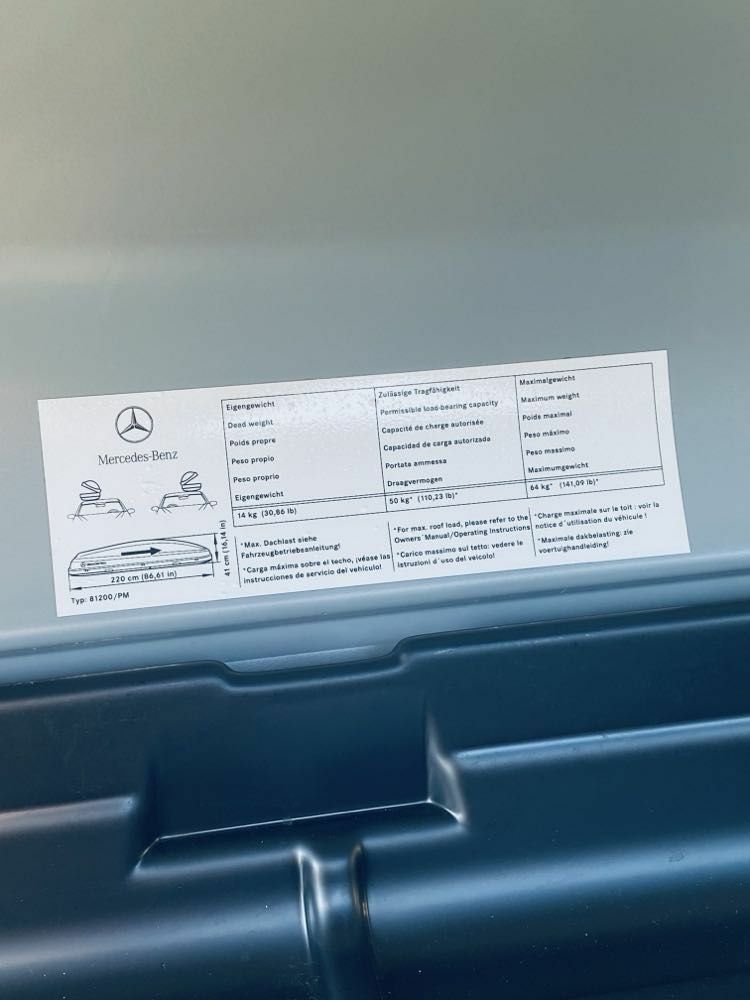 Box dachowy Mercedes-Benz