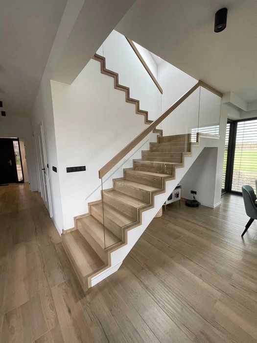 SCHODY drewniane samonośne i na beton RUDA ŚLĄSKA