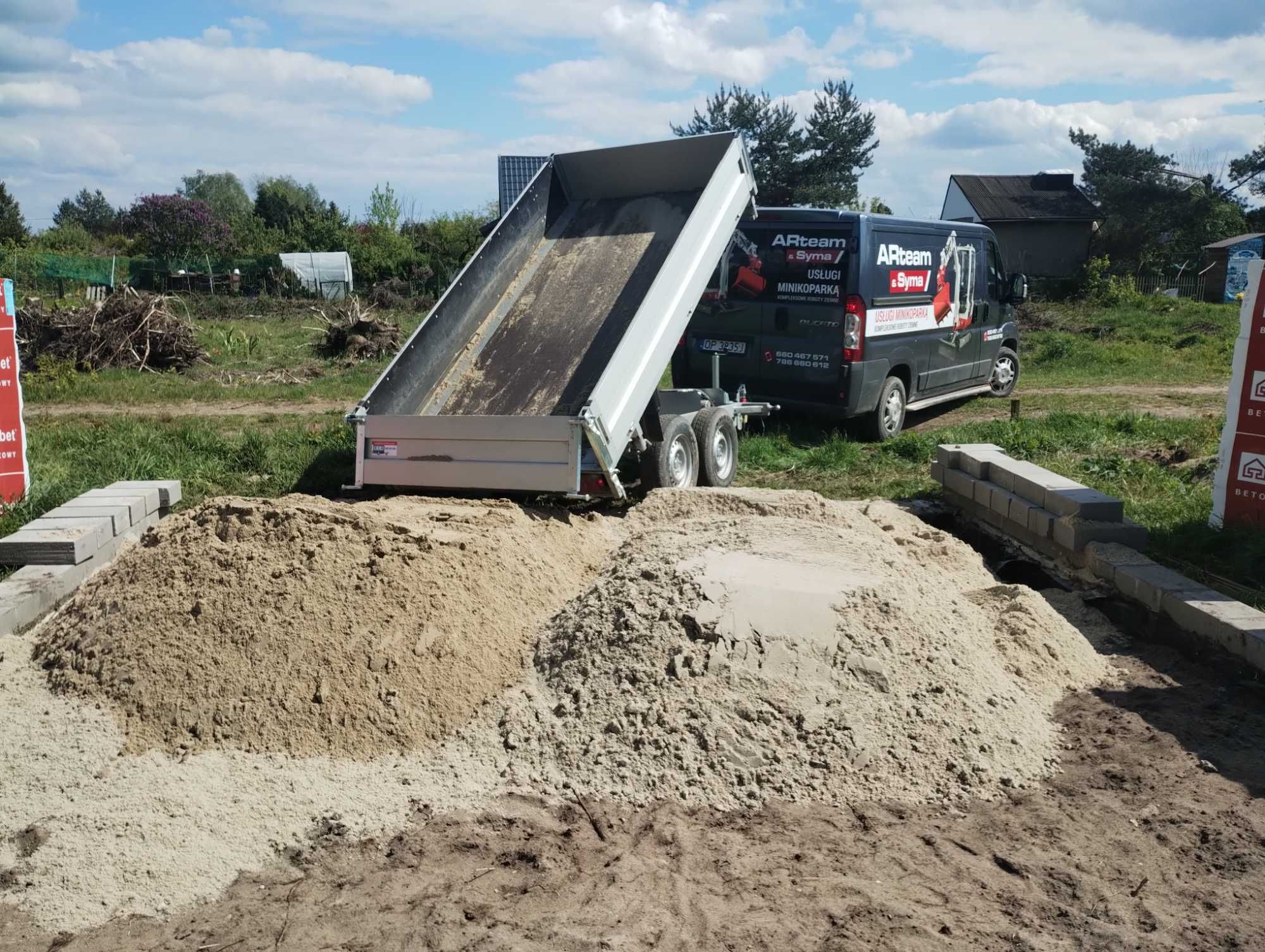Gruz, wywóz gruzu, ziemi, piasku beton, cegła, porzadki budowa, usługa