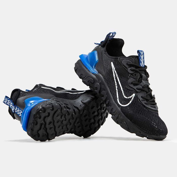 Мужские кроссовки Nike React Vision Black&Blue. Размеры 40-45