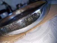 Oryginal zelmot ramka chrom lampy przód wsk shl wfm junak  z epoki prl