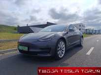 Tesla Model 3 Standard Range, fv 23% vat, RWD, 75kWh, panorama, czarne skóry
