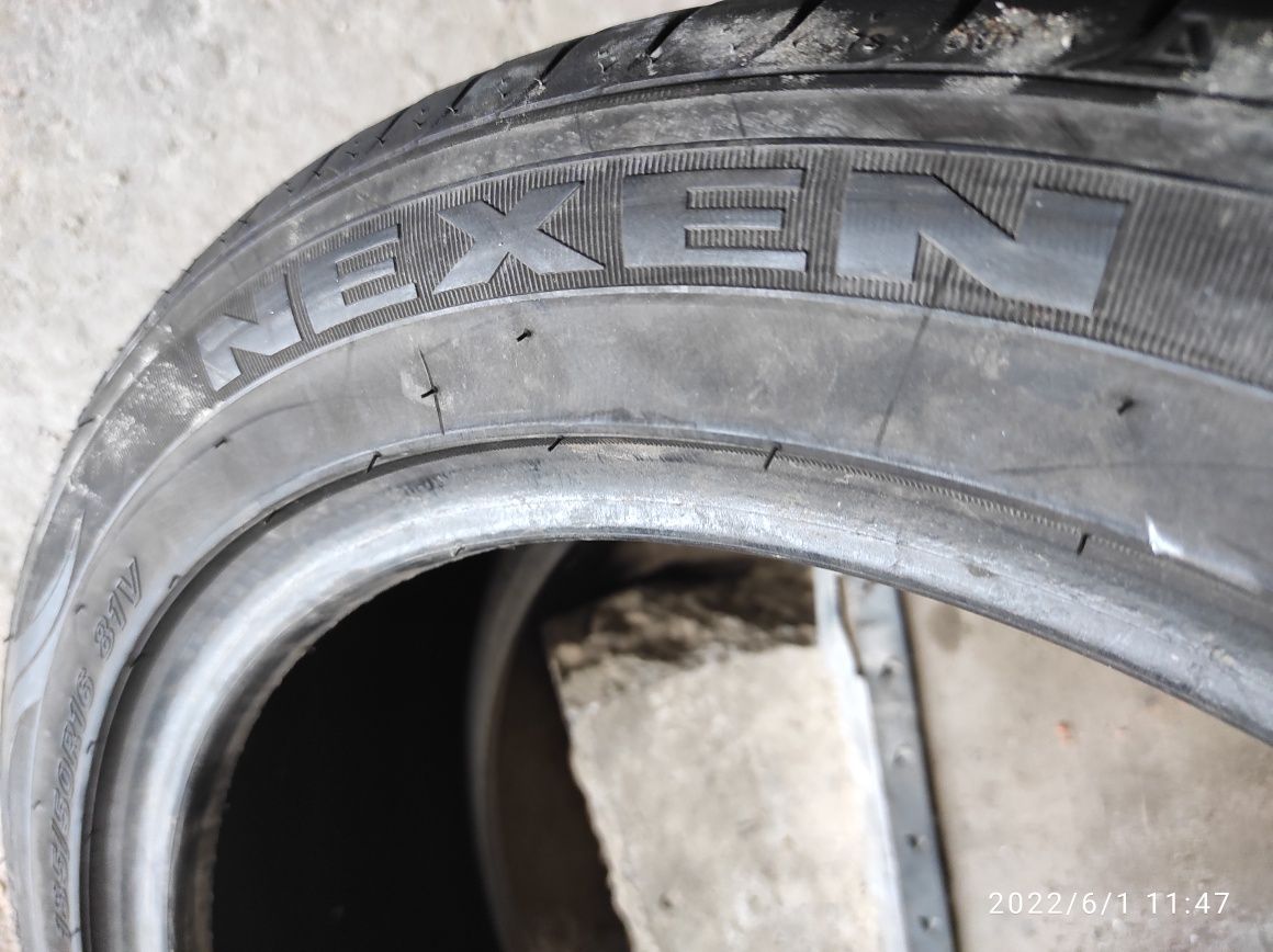 185.50.16 Nexen 2шт лето БУ склад шины резина из Европы R16 50 185