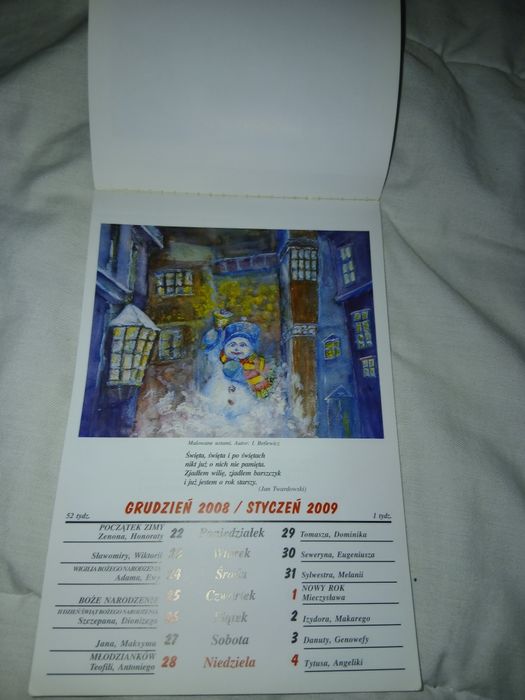 Oto kalendarz, może zostać ponownie w 2026,