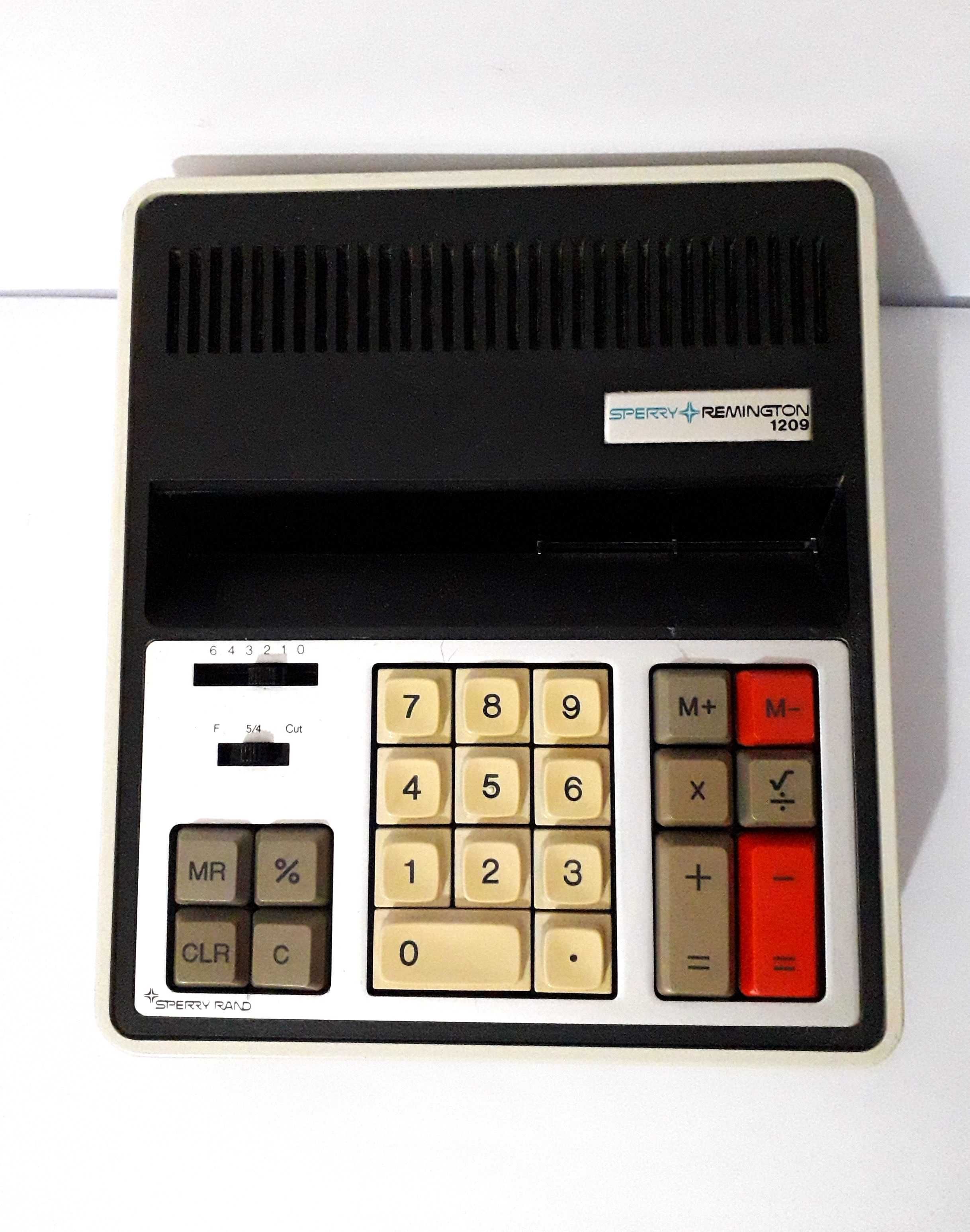 Máquina calculadora antiga Sperry Remington mod. 1209