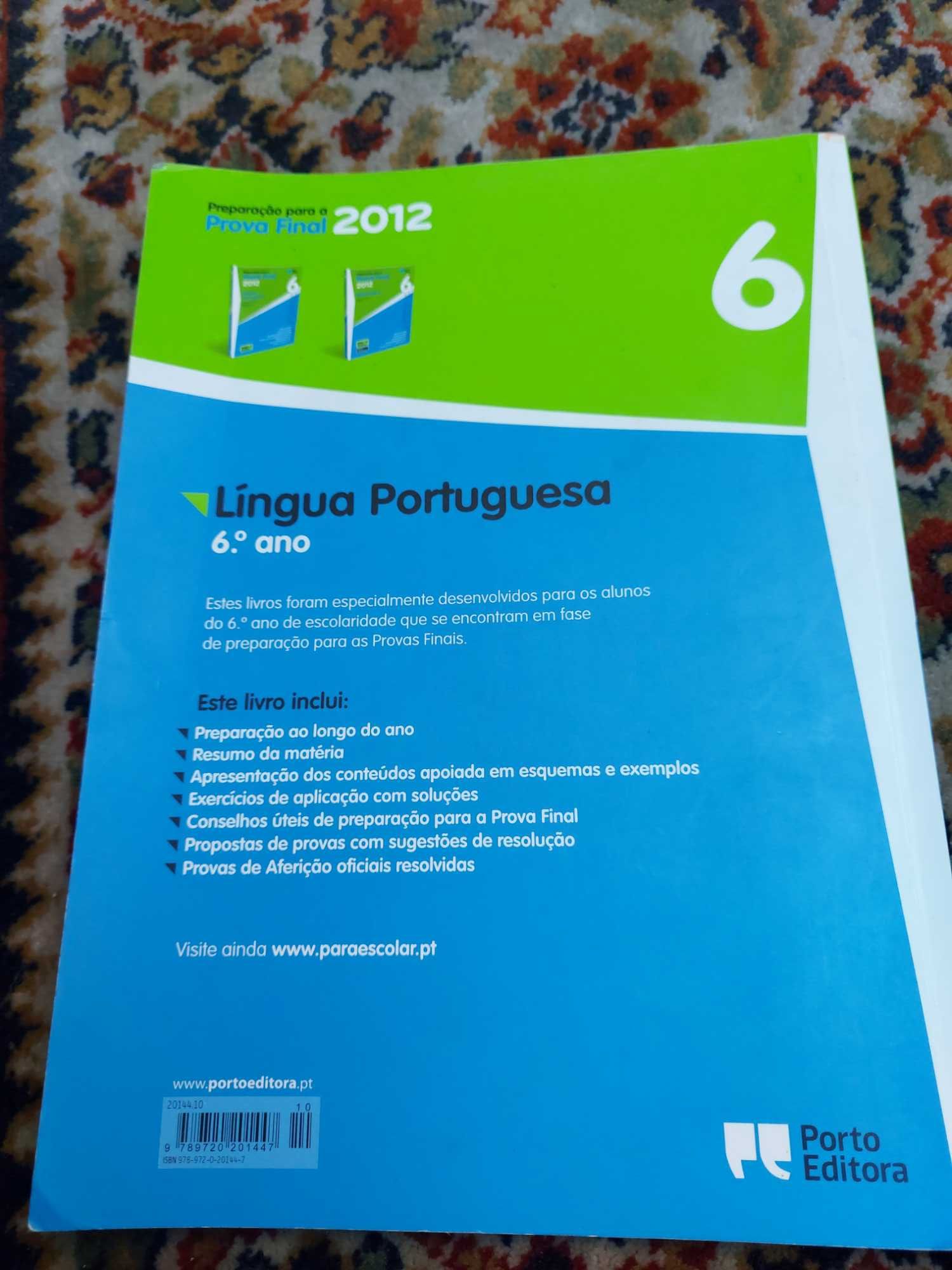 Livro lingua portuguesa 6 ano prova final