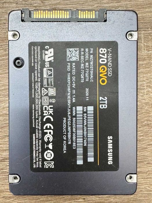 Продам  SSD 1TB / 2TB /  8TB  |  SSD M2 NVME  1TB / 2TB