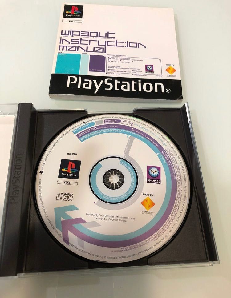 Wipeout 3 PS1 com manual Perfeito