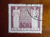 Selos Portugal 1948-Obras Publicas usado AF. 695