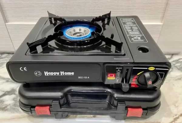 Портативна газова плита з п'єзопідпалом в кейсі/Автомагнітола з USB