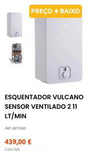 Esquentador Vulcano Sensor Ventilado 2 - 11 litros por minuto