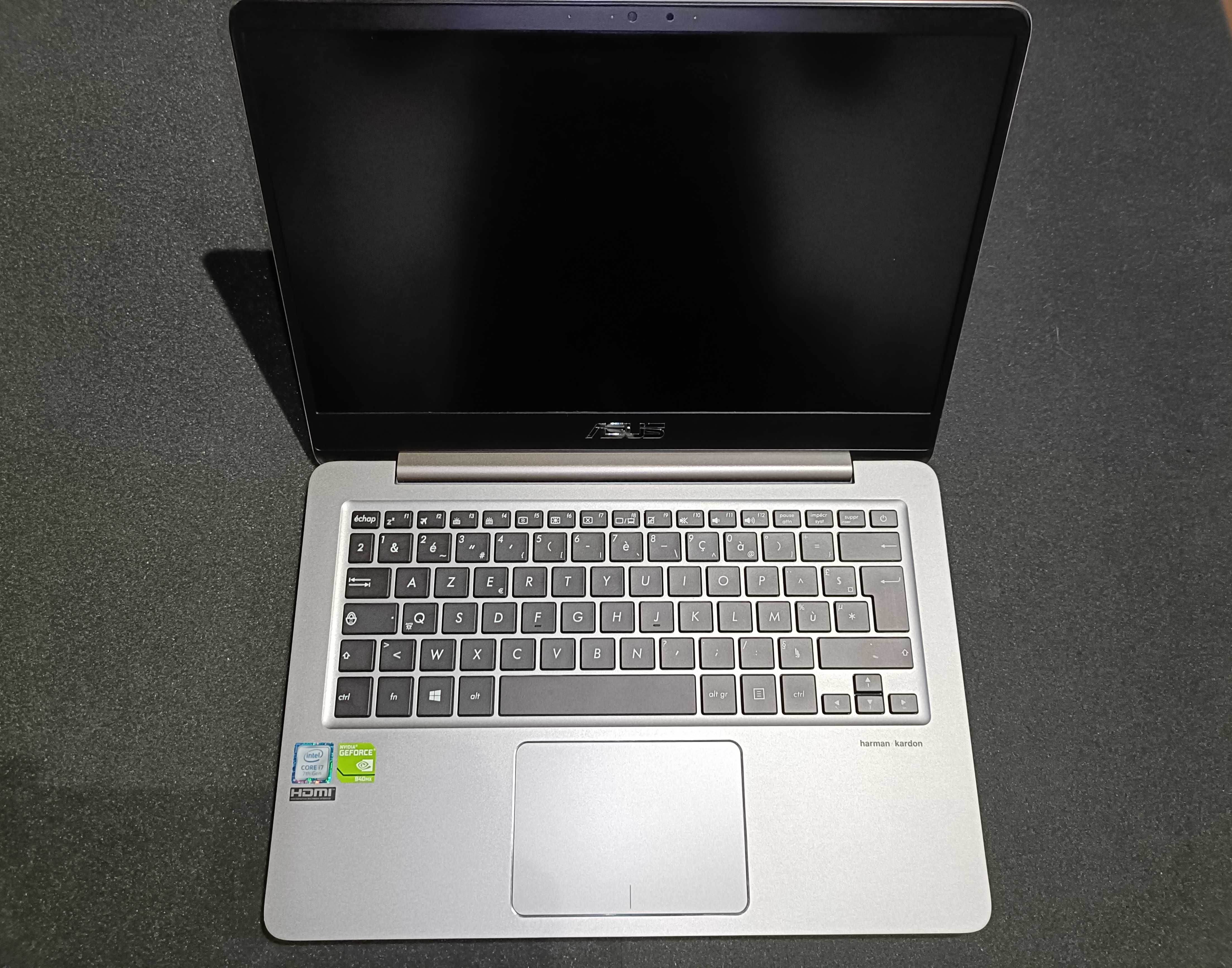 Computador portátil avariado Asus UX410 i7 940MX para peças