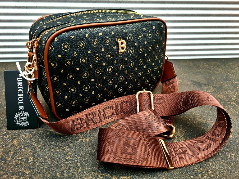 Nowa modna damska torebka na ramię marki Briciole czarna