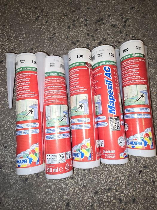 Sylikon biały 5 szt.