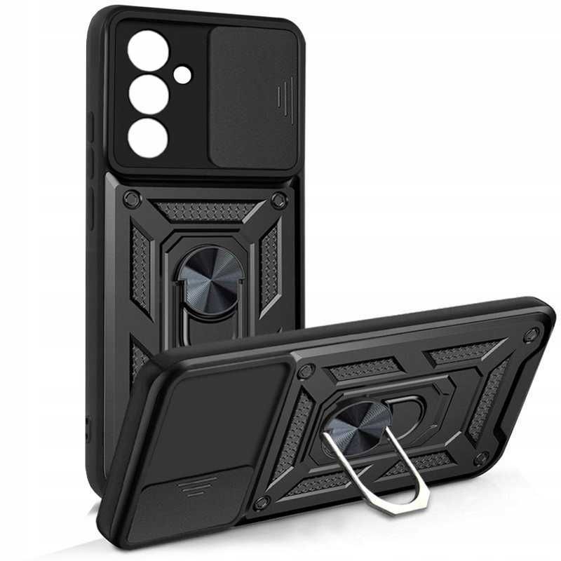 SJTC etui do Samsung Galaxy S23 FE pancerne osłona obiektywu stojak
