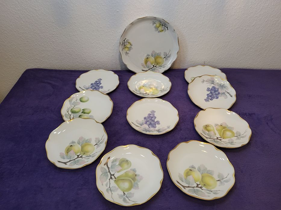 Zestaw Antycznych  talerzyków Rosenthal RC Chrysantheme + Patera.!