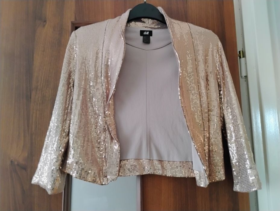 Cekinowy żakiet H&M rozmiar S