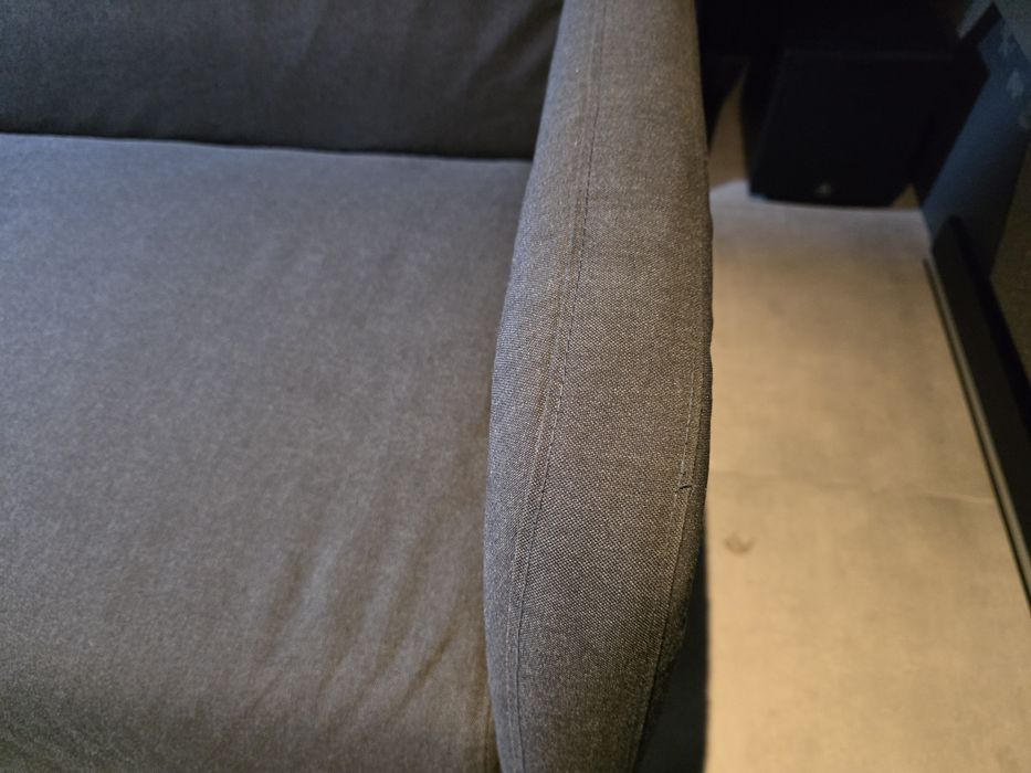 IKEA LINANÄS – sofa 3-osobowa, ciemnoszara (Vissle), stan bdb jak nowy